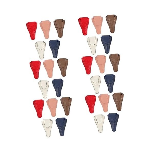 POPETPOP 15 Pcs De Protection Pour Coupe-Ongles Pochette Pour Ciseaux À Ongles Pochette Pour Ciseaux En Cuir Pour Ciseaux Cis