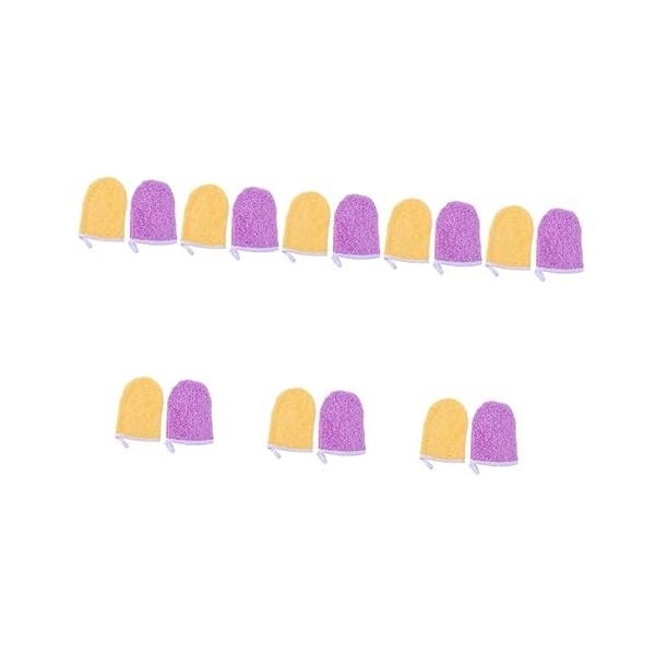 FRCOLOR 12 Pièces Gants Démaquillants Démaquillants en Microfibre Débarbouillettes Gants pour Le Nettoyage Serviette en Micro