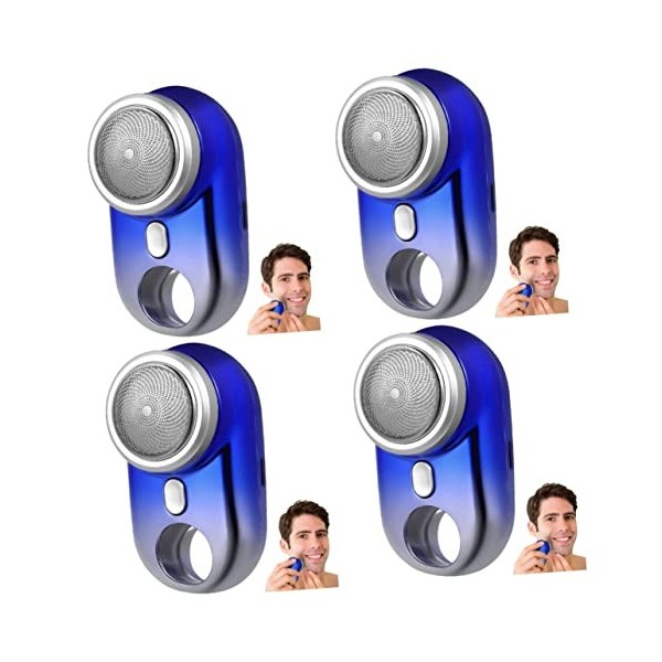 minkissy 2 Pièces Rasoir Électrique Mini Rasoirs Pour Hommes Rasoirs Pour Hommes Rasoir Tondeuse Électrique Maquinilla De Afe