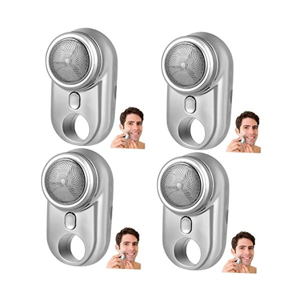 minkissy 2 Pièces Rasoir Électrique Mini Rasoirs Pour Hommes Rasoirs Pour Hommes Rasoir Tondeuse Électrique Maquinilla De Afe