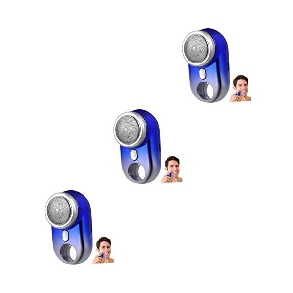 minkissy 2 Pièces Rasoir Électrique Mini Rasoirs Pour Hommes Rasoirs Pour Hommes Rasoir Tondeuse Électrique Maquinilla De Afe