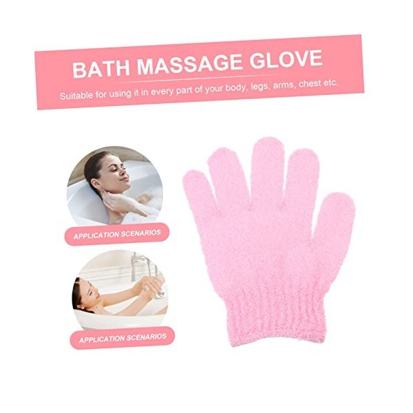 FOMIYES 50 Pièces Gants De Bain À Cinq Doigts Serviettes De Bain Luffa De Bain Épurateurs De Visage Gant Autobronzant Brosse 