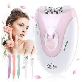 Épilateur, Épilateurs Sans fil Pour Femme Épilation Longue Durée, Épilateur Portable Indolore Pour le Visage Avec Smartlight,