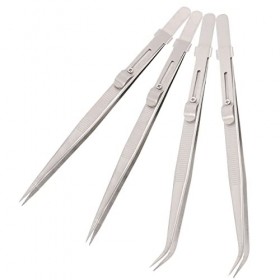 FOMIYES Pince À Épiler De Précision 12 Pcs Outils De Pincettes En Acier Inoxydable Pièces En Métal Outils De Précision Pincet