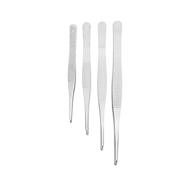 ULTECHNOVO 12 Pièces pour Pince à Cils en Acier Inoxydable Dentelé Plantes Des Fleurs de Jardin Droites Greffage Pince à Épil