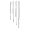 ULTECHNOVO 12 Pièces pour Pince à Cils en Acier Inoxydable Dentelé Plantes Des Fleurs de Jardin Droites Greffage Pince à Épil