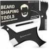 K-Brands Kit doutils de façonnage de barbe pour façonner et coiffer la barbe – Ligne de barbe de qualité supérieure et outil