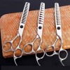NC 6 Pouces Coupe de Cheveux Professionnelle Grands Ciseaux sans Poils/Ciseaux de Coiffure en os de Poisson/Ciseaux à Dents d