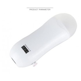 Chauffe cartouche cire épilation digitale roll on professionnel avec base BLANC