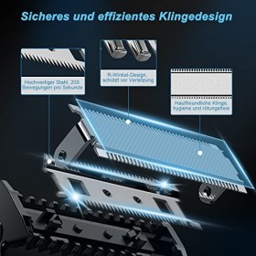 Kibiy Bodygroom Rasoir électrique pour le visage, le corps, les zones intimes, IPX7 étanche pour le corps humide/sec avec pei