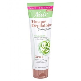 Nair - Masque Dépilatoire Jambes Sublimes Rituel Marin - Argile 100% dorigine naturelle et extrait dalgue verte - Formule 3