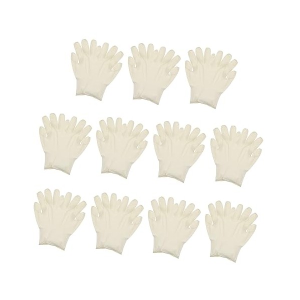 Mobestech 100 Pièces Gants En Latex De Caoutchouc Gants De Protection Gants En Latex Gants De Toilettage Jetables Gants Jetab