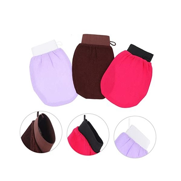 minkissy 12 Pièces Gants De Bain Mitaines De Douche Gants Exfoliants De Bain Gants De Douche Exfoliants Gants De Gommage Corp