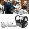 Sac de Coiffeur avec Sangle pour Salon de Coiffure Compartiment dédié aux Ciseaux, Simple et élégant, Idéal pour les Coiffeur