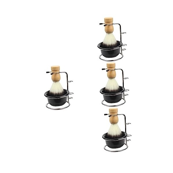 FOMIYES 3 Ensembles Mousse À Raser Bol Hommes Toilettage Kit Voyage Crème À Raser Cosmétologie Kit Blaireau Et Bol Crème À Ra