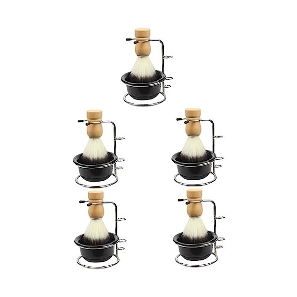 FOMIYES 3 Ensembles Mousse À Raser Bol Hommes Toilettage Kit Voyage Crème À Raser Cosmétologie Kit Blaireau Et Bol Crème À Ra