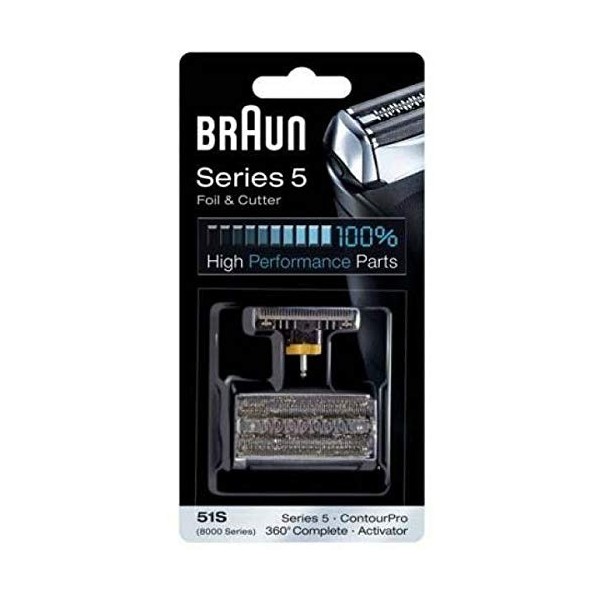 Braun 51S Electric Shaver Replacement Foil and Cutter - Silver by Braun