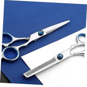 Beavorty 10 Pièces 1 Ensemble De Ciseaux De Barbier Coupe De Cheveux Robe Cape De Coupe De Cheveux Ciseaux Amincissants Dents