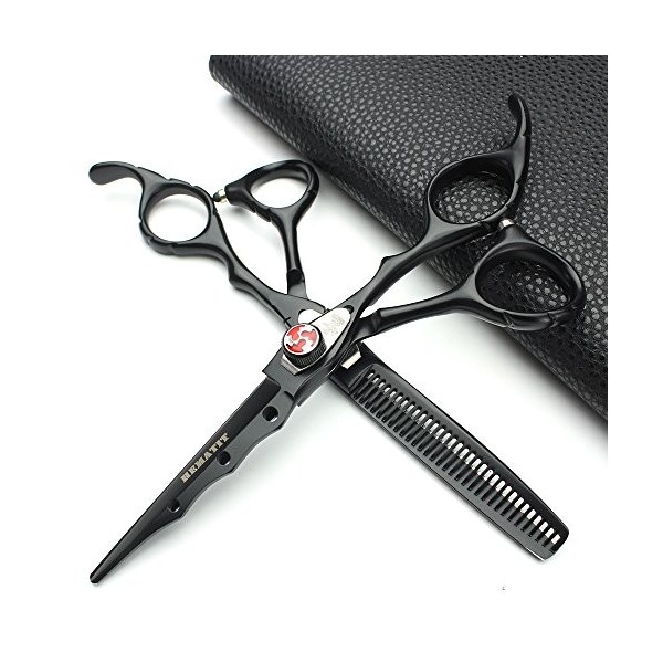 6 pouces Japon 440 C Salon professionnel de coupe Shop Ciseaux de coiffure Ciseaux de coiffure Coiffure outils