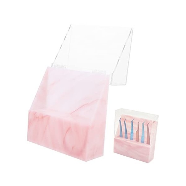 minkissy 2 Pièces Support De Stockage De Pincettes Porte-Cils Support DOutil Pince À Cils Pour Faux Cils Porte-Pincettes En 
