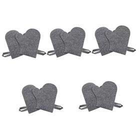 Healifty 10 Pièces Gants De Sauna En Feutre Pierres De Sauna Trousse De Feutre Gants De Peau Morte Gant Anti-peaux Mortes Gan