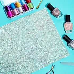 Tapis de nail art pailleté repose-main pour salon de manucure 40 x 24 x 0,1 cm 