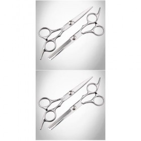 FOMIYES 2 Pièces Kit De Ciseaux De Coupe De Cheveux Ciseaux À Cheveux Ciseaux De Coiffure Tondeuses De Barbier Ciseaux À Chev