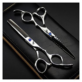 Ciseaux pour coupe de cheveux Ciseaux de cheveux professionnels Ciseaux de coupe de cheveux de barbier Ciseaux fendus de barb