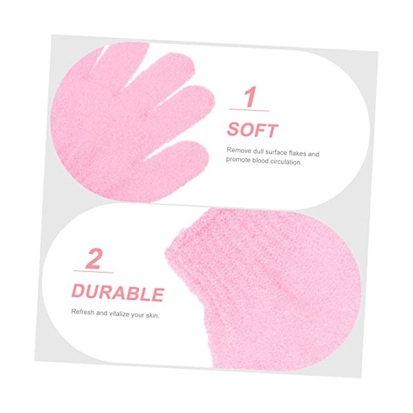 minkissy 50 Pièces Gants De Bain À Cinq Doigts Serviettes De Spa Pour Les Gants De Massage Du Visage Gants De Spa Marionnette