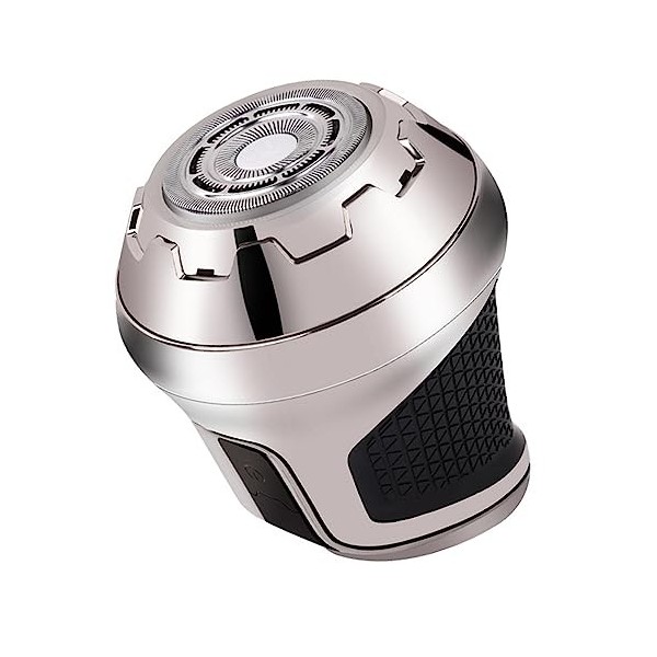 Tondeuse à Barbe électrique 2 en 1 Ronde IPX5, Tondeuse à Barbe étanche pour Voyager Or rose 