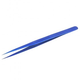 Pince à épiler, pince à épiler de précision, pince à épiler ultra fine et fine en acier inoxydable, pointe droite durcissant 