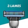 Gillette Mach3 Recharges De Lames De Rasoir Pour Homme, 12 Recharges De Lames, Pack 4 x 3 Lames, Rasage Confortable