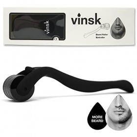 vinsk® rouleau à barbe pour une croissance vigoureuse de la barbe | Dermaroller pour la croissance et les soins de la barbe |