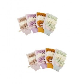 Kisangel 8 Pièces Gants De Bain Gants De Luffa De Bain Moufle De Douche Éponge De Bain Pour Enfants Douche Luffa Éponge Pouf 