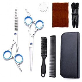 Kit De Ciseaux De Coiffure - Ciseaux De Coiffure 6 Pouces Barber Professional Barber Deux En Un Ciseaux Plats Éclaircissants 