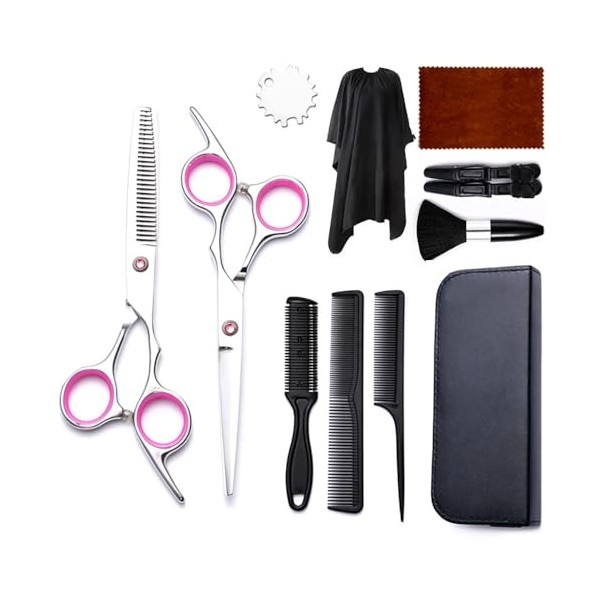 Kit De Ciseaux De Coiffure - Ciseaux De Coiffure 6 Pouces Barber Professional Barber Deux En Un Ciseaux Plats Éclaircissants 