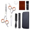 Kit De Ciseaux De Coiffure - Ciseaux De Coiffure 6 Pouces Barber Professional Barber Deux En Un Ciseaux Plats Éclaircissants 