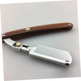 Beavorty 3 Pièces Tondeuse À Cheveux Pour Hommes Rasage Droit Rasoir Pliant Barbier Rasoir Droit Lame Remplaçable Rasoir Plia