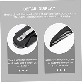 ABOOFAN 12 Pièces Brosse De Coiffure Pliante De Poche Pour Hommes Peigne De Poche Outil De Barbe Pour Hommes Outils Pour Homm