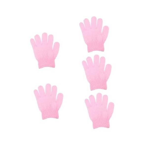 minkissy 50 Pièces Gants De Bain À Cinq Doigts Gants De Toilette Mitaines À Main Serviettes Pour Le Visage Éponge De Bain Gom