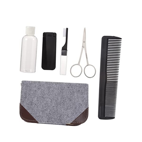 Beaupretty 2 Ensembles Vide Propre Dissolvant Brosse À Dents Ensemble Blaireau Voyage Blaireau Portable Barbe Peigne Tondeuse