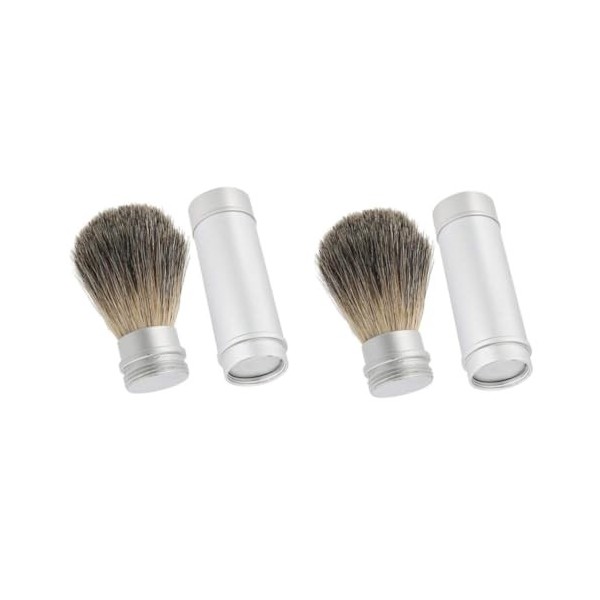 FRCOLOR 2 Pièces Blaireaux Pour Hommes Pinceaux De Coiffure Pinceaux À Teinte Brosse À Raser Brosse À Barbe Brosse Propre Bla