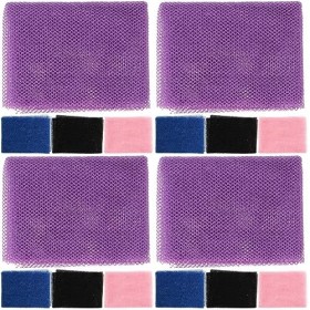 minkissy 16 Pcs Filet De Bain Éponge De Gommage Pour Le Corps Serviettes Propres Éponge De Bain Gant De Toilette Exfoliant Po