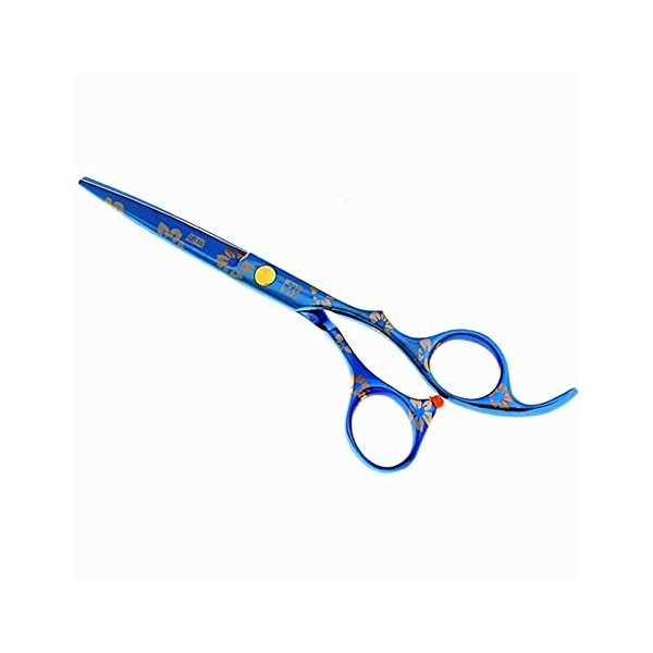 Ciseaux pour coupe de cheveux Ciseaux de coiffure cerise bleue de 5,5/6 pouces, ciseaux à cheveux, ciseaux à cheveux clairsem