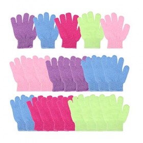 FOMIYES 60 Pièces Gants De Gommage Pour Le Corps Gant De Toilette Coréen Épurateurs De Visage Type De Gant Serviettes De Lava