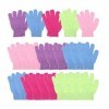 FOMIYES 60 Pièces Gants De Gommage Pour Le Corps Gant De Toilette Coréen Épurateurs De Visage Type De Gant Serviettes De Lava