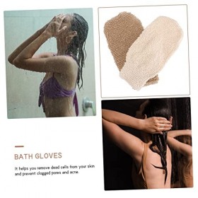 minkissy 16 Pièces Gants De Bain Serviettes De Spa Sable Hors Mitaine Corps Luffa Peau De Bain Gant De Bain Exfoliant Africai