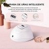 LaLuna Lampe UV, 150W LED Séchoir à Ongles Professionnel Automatique, Séchage Rapide 4 Minuterie de 10s/30s/60s/99s,Grand LCD