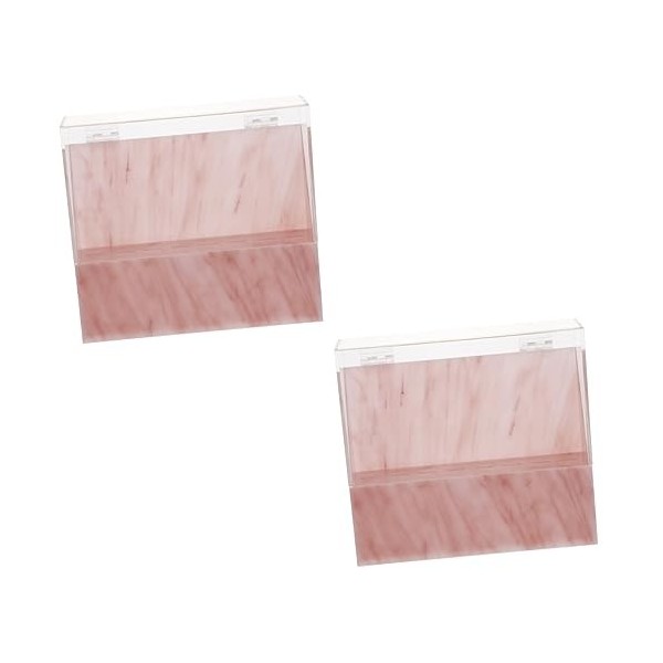 FRCOLOR 2 Pièces Boîte De Rangement Porte-pincettes Outil Pour Cils Acrylique Représente Laffichage Support De Pince à Épile