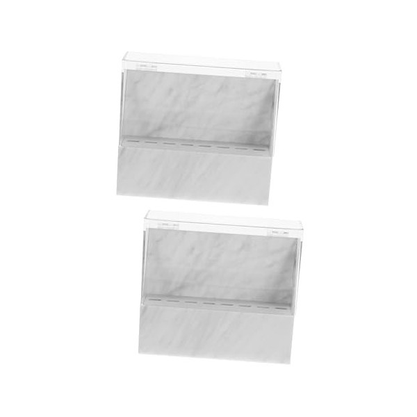 FRCOLOR 2 Pièces Boîte De Rangement Porte-pincettes Outil Pour Cils Acrylique Représente Laffichage Support De Pince à Épile